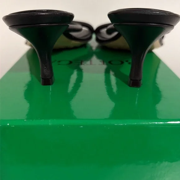 Bottega Veneta kitten heel black sandals - Picture 5 of 7